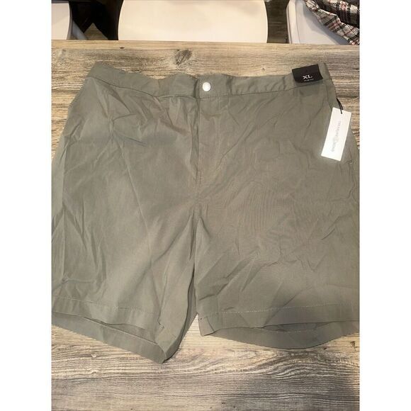Treasure Bond Olive Grove High waisted Elastic Slim Fit Drawstring Shorts NWT. 7 - Picture 1 of 9